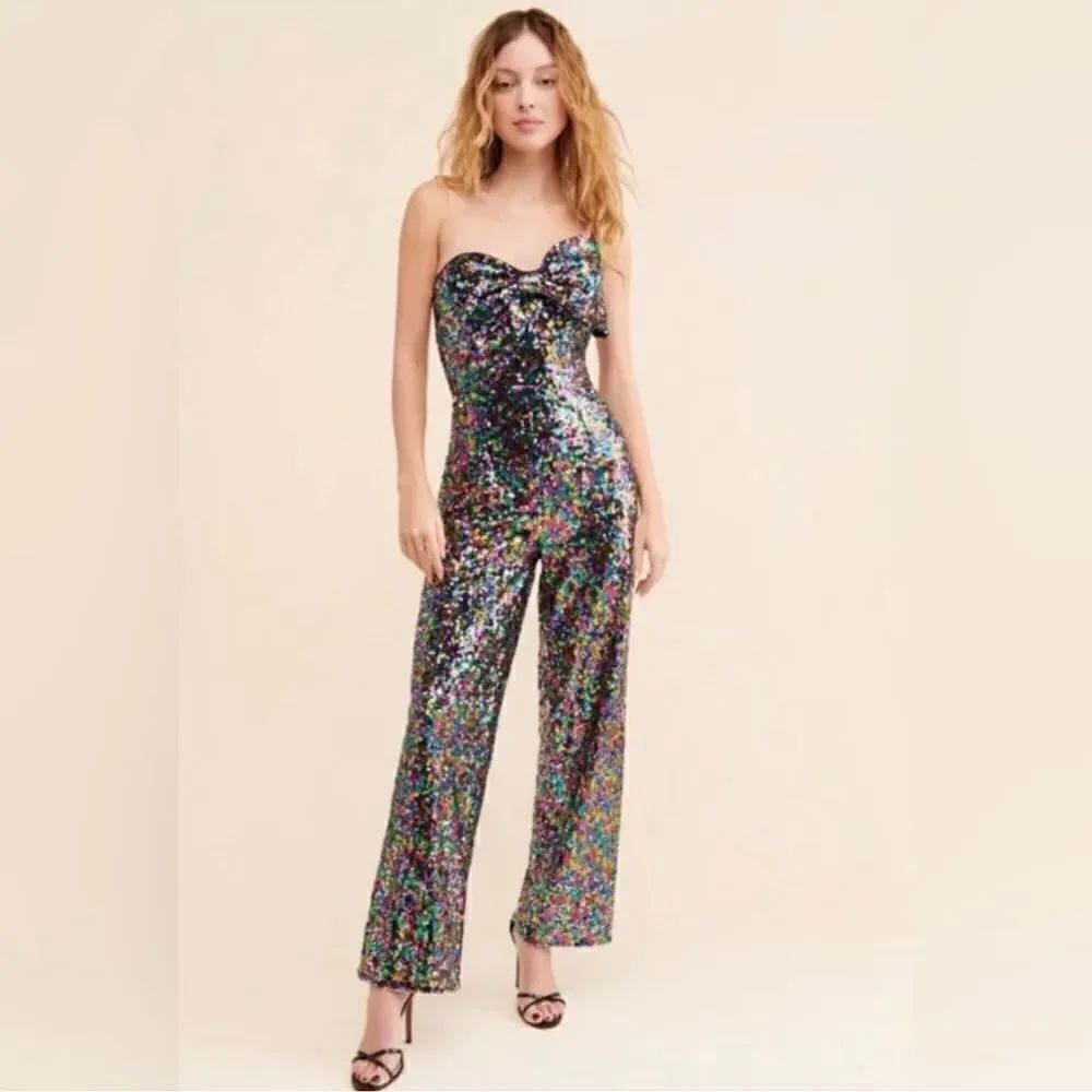 Anthropologie Hutch Bow Jumpsuit/ size 6